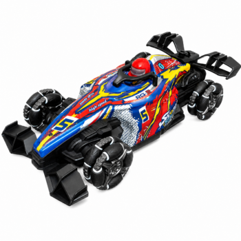 2.4GHz Grip Control RC Stunt Racing Car with Spray, LED Lights & 360° Drift – Rechargeable Remote Control Toy for Kids