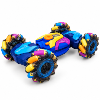 XUDA Torsion Stunt RC Car with 360° Rotation, Double-Sided Driving, LED Lights & Spray | 2.4GHz Remote Control Toy